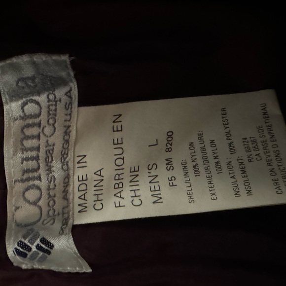 ColumbiaFreestyle Nylon SnowPants Men’s L Purple Waterproof Snowboarding - Picture 2 of 4